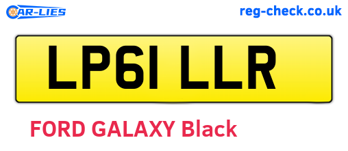 LP61LLR are the vehicle registration plates.