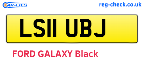 LS11UBJ are the vehicle registration plates.