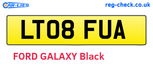 LT08FUA are the vehicle registration plates.