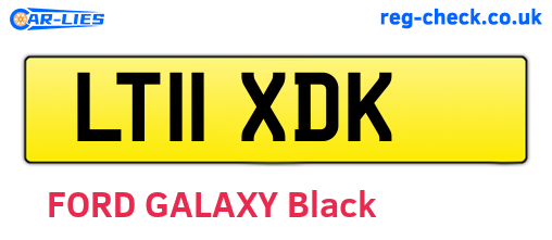 LT11XDK are the vehicle registration plates.