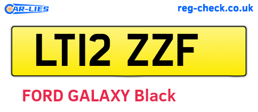 LT12ZZF are the vehicle registration plates.