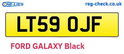 LT59OJF are the vehicle registration plates.