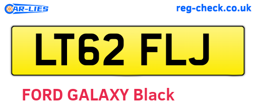 LT62FLJ are the vehicle registration plates.