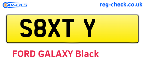 S8XTY are the vehicle registration plates.