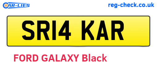 SR14KAR are the vehicle registration plates.