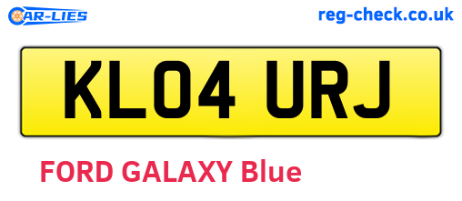 KL04URJ are the vehicle registration plates.