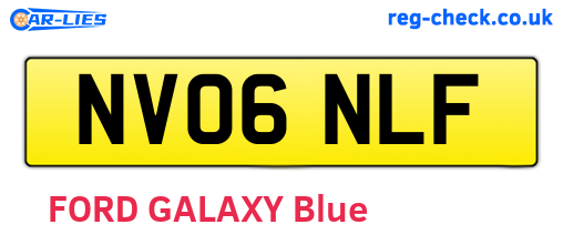 NV06NLF are the vehicle registration plates.