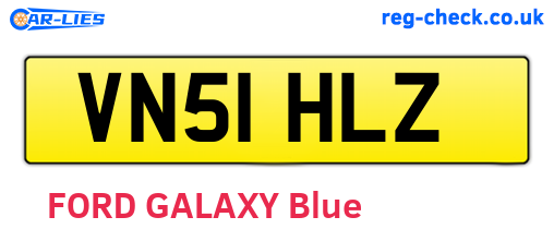 VN51HLZ are the vehicle registration plates.