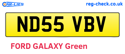 ND55VBV are the vehicle registration plates.