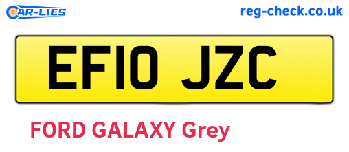 EF10JZC are the vehicle registration plates.