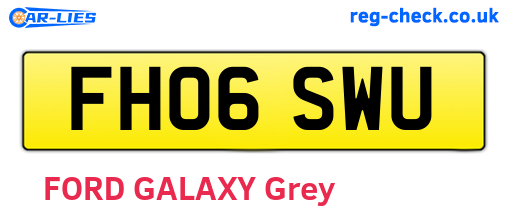 FH06SWU are the vehicle registration plates.