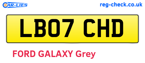 LB07CHD are the vehicle registration plates.