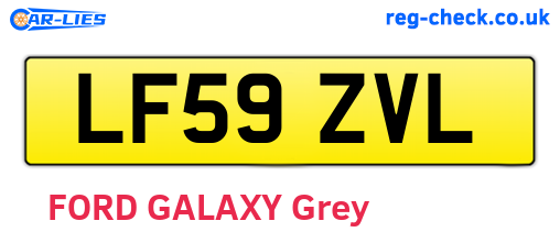 LF59ZVL are the vehicle registration plates.