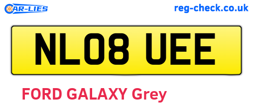 NL08UEE are the vehicle registration plates.