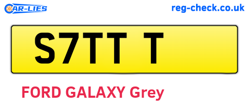 S7TTT are the vehicle registration plates.