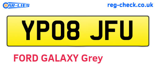 YP08JFU are the vehicle registration plates.