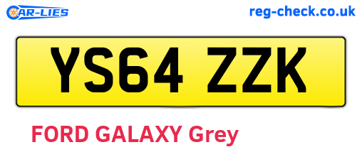 YS64ZZK are the vehicle registration plates.