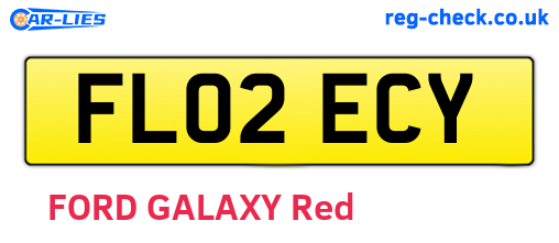 FL02ECY are the vehicle registration plates.