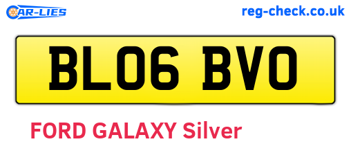 BL06BVO are the vehicle registration plates.