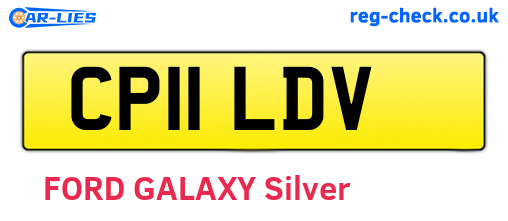 CP11LDV are the vehicle registration plates.