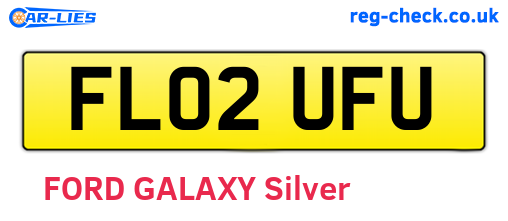 FL02UFU are the vehicle registration plates.