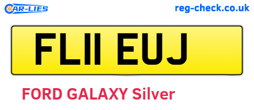 FL11EUJ are the vehicle registration plates.