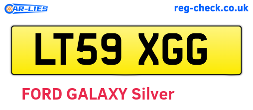 LT59XGG are the vehicle registration plates.