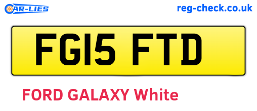 FG15FTD are the vehicle registration plates.