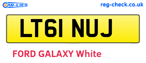 LT61NUJ are the vehicle registration plates.