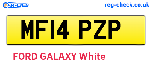 MF14PZP are the vehicle registration plates.