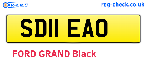 SD11EAO are the vehicle registration plates.