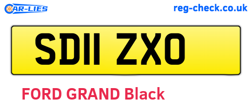 SD11ZXO are the vehicle registration plates.