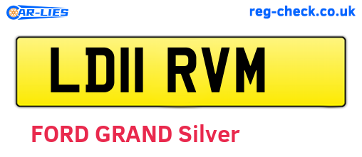 LD11RVM are the vehicle registration plates.