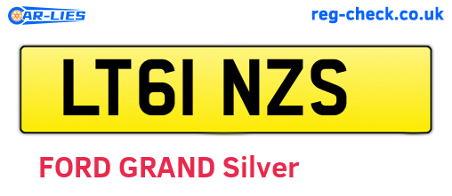 LT61NZS are the vehicle registration plates.