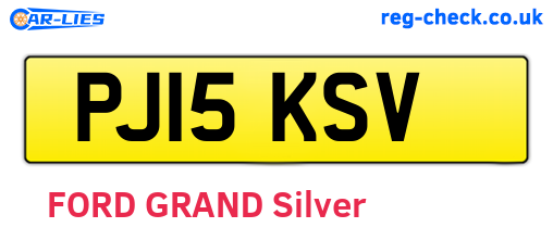 PJ15KSV are the vehicle registration plates.