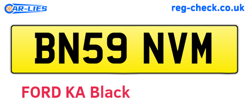 BN59NVM are the vehicle registration plates.