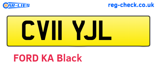 CV11YJL are the vehicle registration plates.