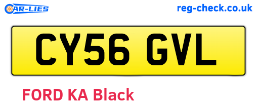 CY56GVL are the vehicle registration plates.
