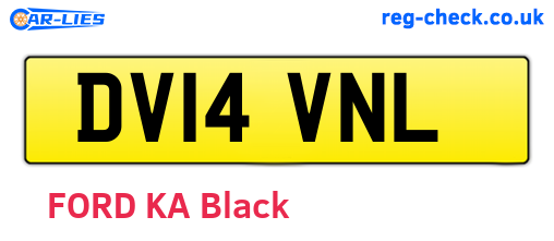 DV14VNL are the vehicle registration plates.