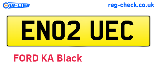 EN02UEC are the vehicle registration plates.