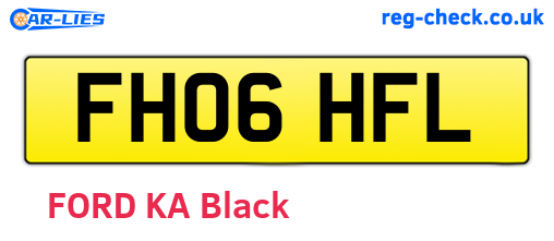 FH06HFL are the vehicle registration plates.