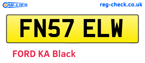 FN57ELW are the vehicle registration plates.