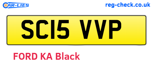 SC15VVP are the vehicle registration plates.