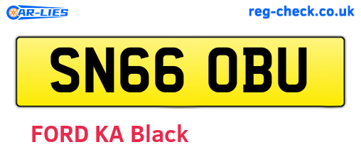 SN66OBU are the vehicle registration plates.