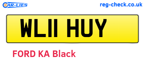 WL11HUY are the vehicle registration plates.