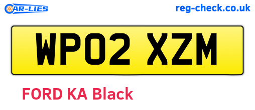 WP02XZM are the vehicle registration plates.