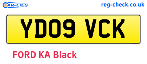 YD09VCK are the vehicle registration plates.