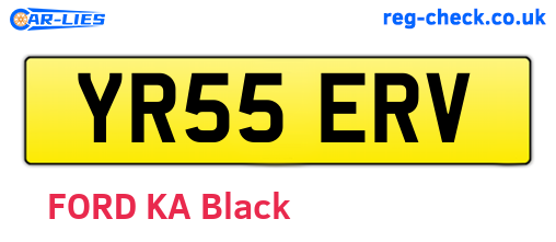 YR55ERV are the vehicle registration plates.