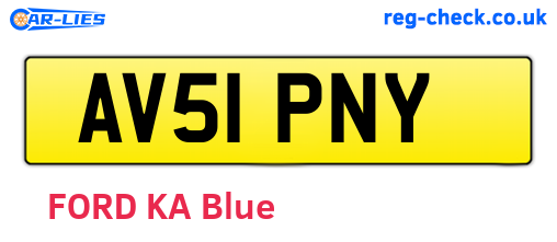 AV51PNY are the vehicle registration plates.