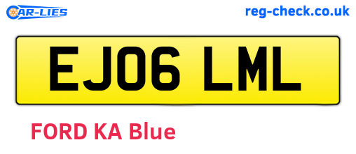 EJ06LML are the vehicle registration plates.